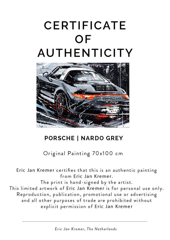 Porsch Nardo Grey | Original Painting